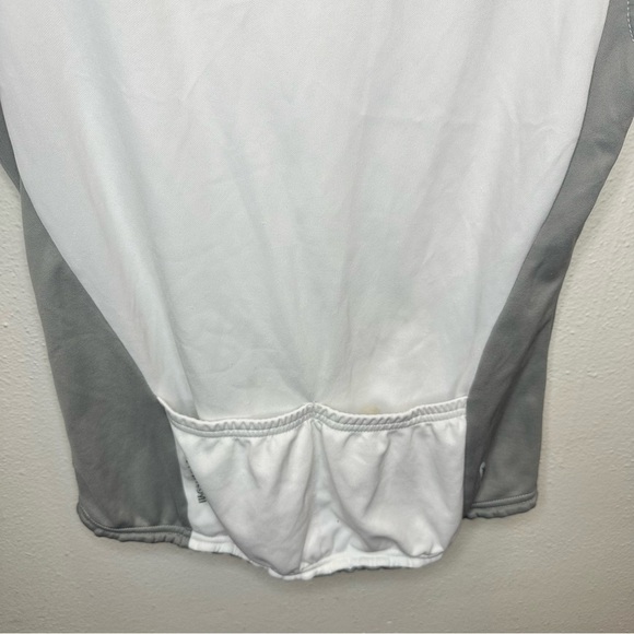Pearl Izumi White Gray Cycling Jersey Top Medium - Picture 8 of 12